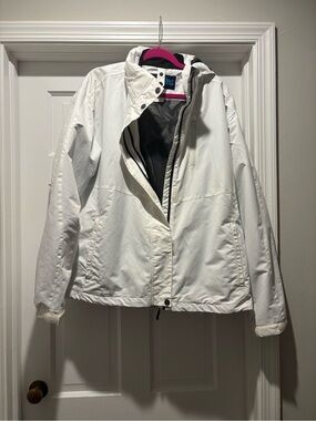 White Women's Waterproof Jacket - Lightweight Shell NO LINING
